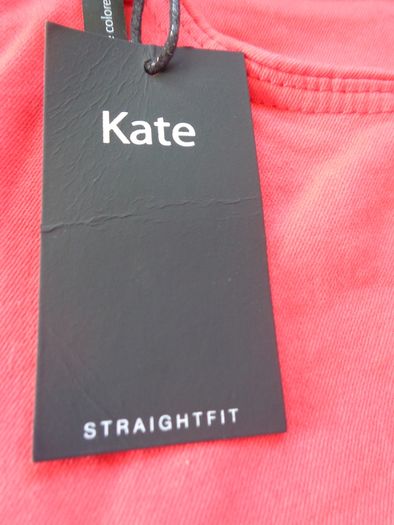 Ladies Red Straight Leg Jeans for Sale