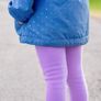 Girls Fleece Lined Leggings Image 4
