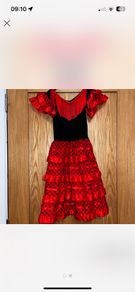 Spanish senorita flamingo dress