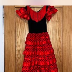 Spanish senorita flamingo dress