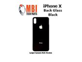 iPhone X Back Glass Replacement Rear Battery Cover with Adhesive Black