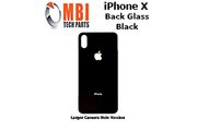 iPhone X Back Glass Replacement Rear Battery Cover with Adhesive Black
