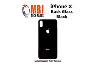 main image for ad iPhone X Back Glass Replacement Rear Battery Cover with Adhesive Black