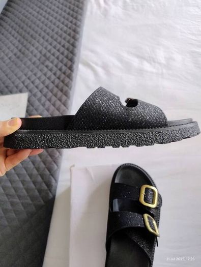 Women Buckle Decor Flatform Slidder Sandals