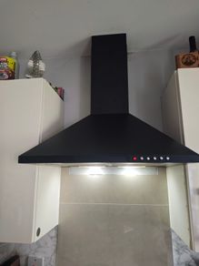 LUXAIR 60cm Premium Chimney Cooker Hood in Matt Black || LA-60-STD-BLK