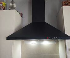 LUXAIR 60cm Premium Chimney Cooker Hood in Matt Black || LA-60-STD-BLK