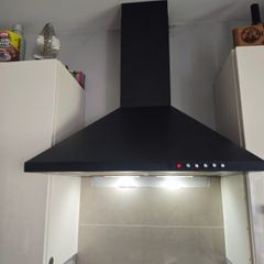 LUXAIR 60cm Premium Chimney Cooker Hood in Matt Black || LA-60-STD-BLK