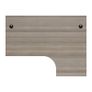 New Radial / Corner Desk 1600 x 1200mm - Grey Oak Image 10