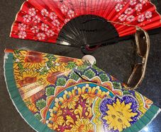 Two Fans and Sunglasses