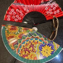 Two Fans and Sunglasses