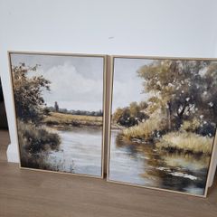 Vintage Idyllic Countryside Canvas