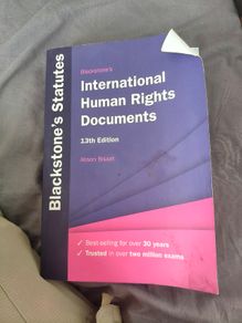 Blackstone's Statutes International Human Rights Documents 13th EDITION