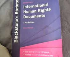 Blackstone's Statutes International Human Rights Documents 13th EDITION