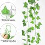 12 Pack Artificial Ivy, 84Ft Ivy Garland Fake Vines for Room Decor Fake Plants Image 2