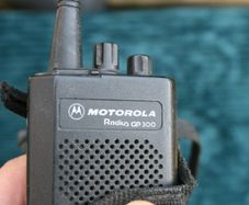 Motorola GP300 UHF 70 cm handheld radio 430-470 MHz incl antenna and battery used