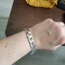 Heavy silver bracelet Image 6