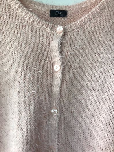 F&F fluffy top cardigan shirt sleeved size 14 New