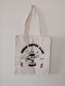 Squid Coffee Club Tote Bag