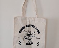 Squid Coffee Club Tote Bag