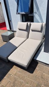 Rattan outdoor garden furniture - Lounge Set with table