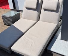 Rattan outdoor garden furniture - Lounge Set with table