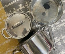 Ikea 365+ stainless steel 1 pan & 2pots