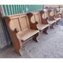 Four Seater Oak Pew Folding Seats 3 KAS448 Image 2