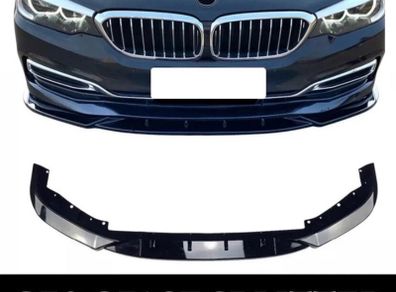 Front Splitter Lip Spoiler Gloss Black For BMW 5 Series G30 G31 SE 2017-20 Pre LCI
