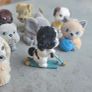 9 x Bundle Vintage Flocked Puppy Kitty Jungle in my Pocket some HTF 90s Image 8