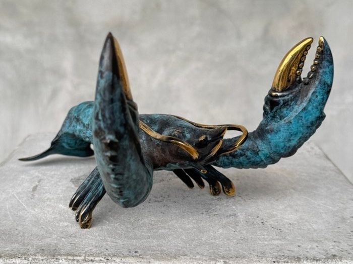 Hand Crafted Lobster (23cm) - Patinated Bronze