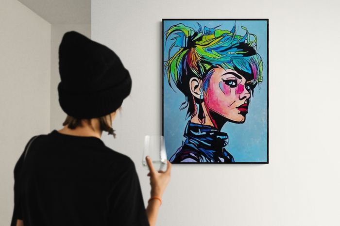 Original hand paint picture, acrylic painting by Strzala