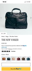 The New Yorker Laptop Bag