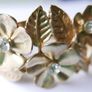 Unique Vintage Floral Cuff Bracelet Image 2