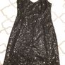 Black Sequince Dress "As New" Size 10-12 Image 7