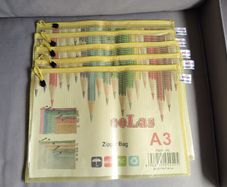 A3 Mesh Zip folder / bag - New