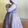 Lladro #348 Nao Daisa 1982 Girl Figurine With Flower Bouquet Image 4