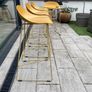 Set of 4 Yellow Bar Stools Image 2