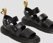 Dr Martens Vegan Gryphon Sandals Black size 9