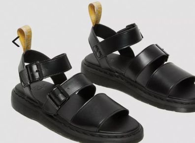 Dr Martens Vegan Gryphon Sandals Black size 9