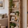 Handmade Rustic Wood 8ft Shelving Unit Image 2