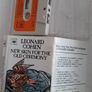 New Leonard Cohen 1974 cassette tape Image 7
