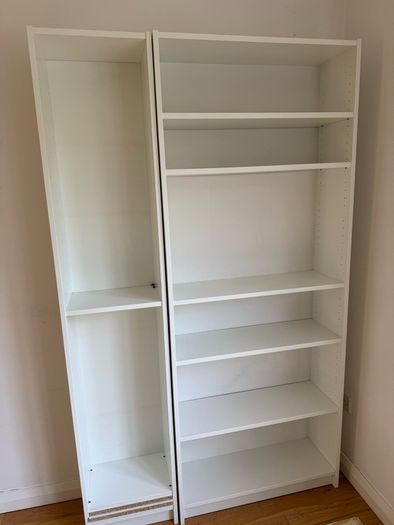2 shelving units