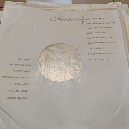 LP record vinyl sleeves and inners