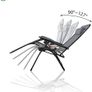Zero Gravity Chair with Side Table, Set of 2, Deck Folding Recliner Sun Loungers Outdoor Chair with Cup and Phone Holder, Grey Image 2