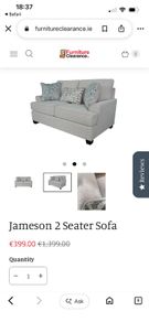two seater sofa