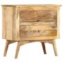 Bedside Cabinet 65x35x60 cm Solid Mango Wood Image 4