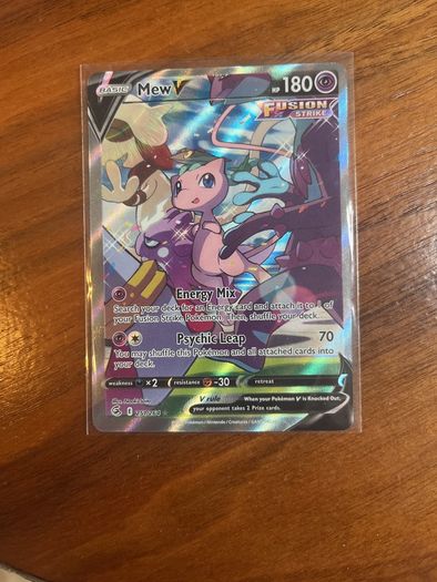 Mew full art from fusion strike sword and shield era very good condition
