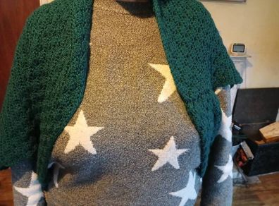 New crocheted Shoulder Shawl