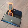 New orange sunglasses with case Image 3