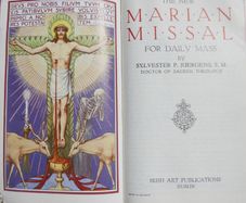 Vintage1960 The NEW MARIAN MISSAL Sylvester Juergens Regina Press Prayer Book Mass